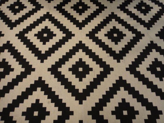 Ikea Black and White Area Rug