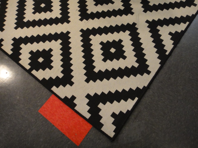 Ikea Black and White Area Rug