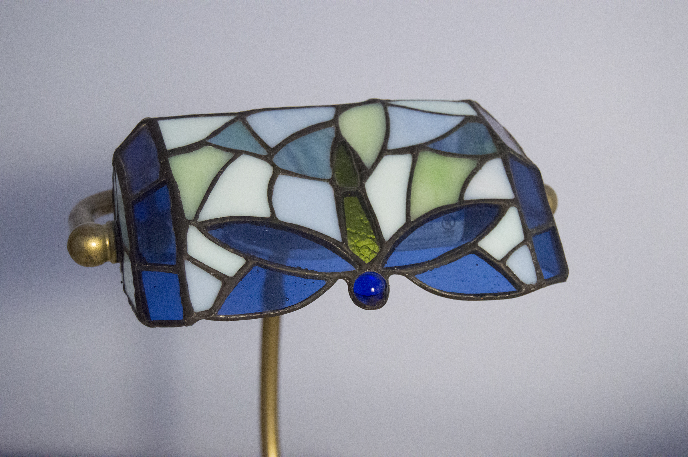 Elements Dragonfly Stained Glass Desk Lamp