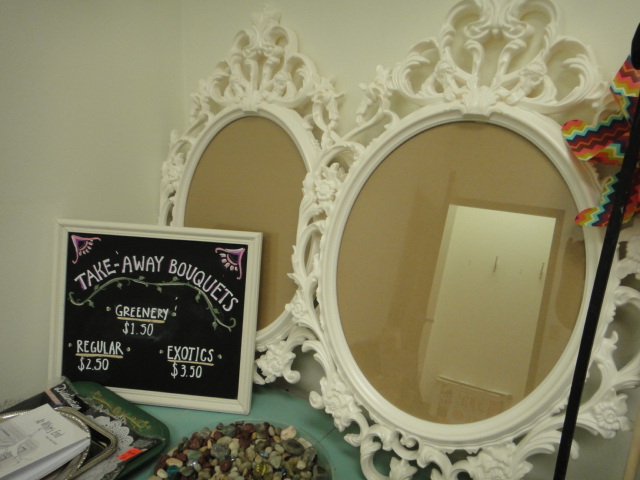 Vintage Wood Table, Small Book Shelf and More