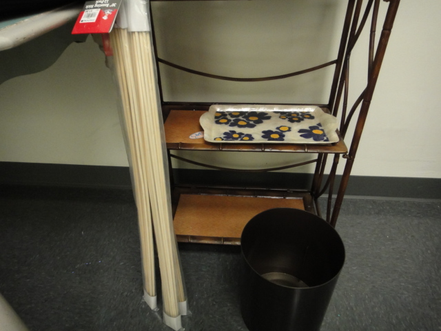 Vintage Wood Table, Small Book Shelf and More