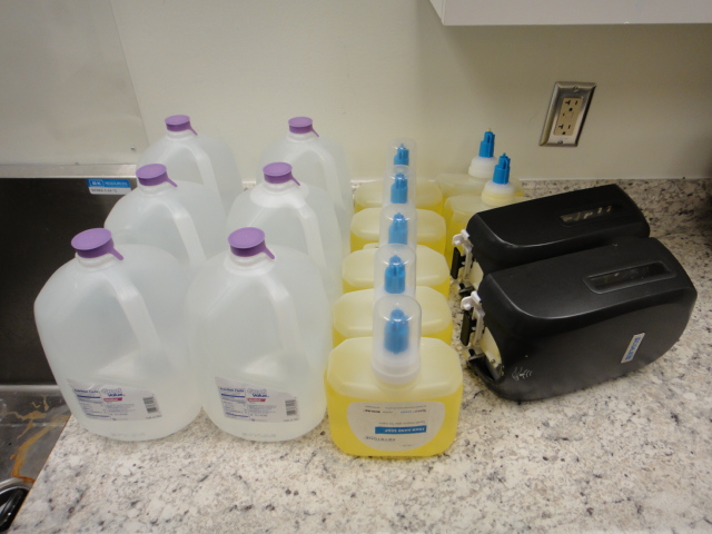 Motion Sensor Soap Dispensers & Soap