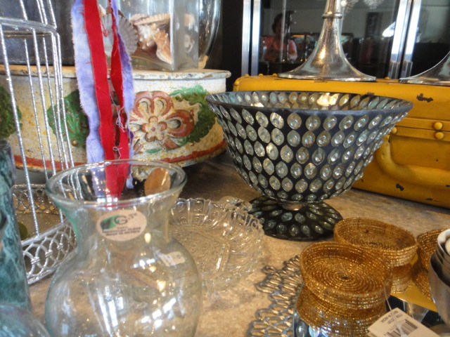 Silver Tone Candleholders, Bird Cage, Vases and Other Items