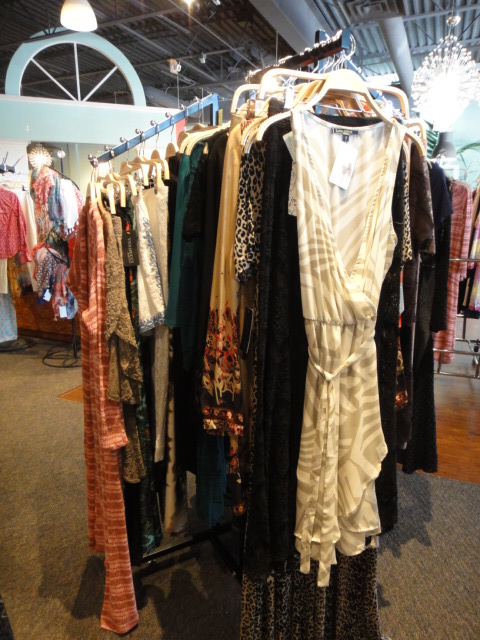 Clothing Rack Filled With New Women's Designer Clothes Size "M"