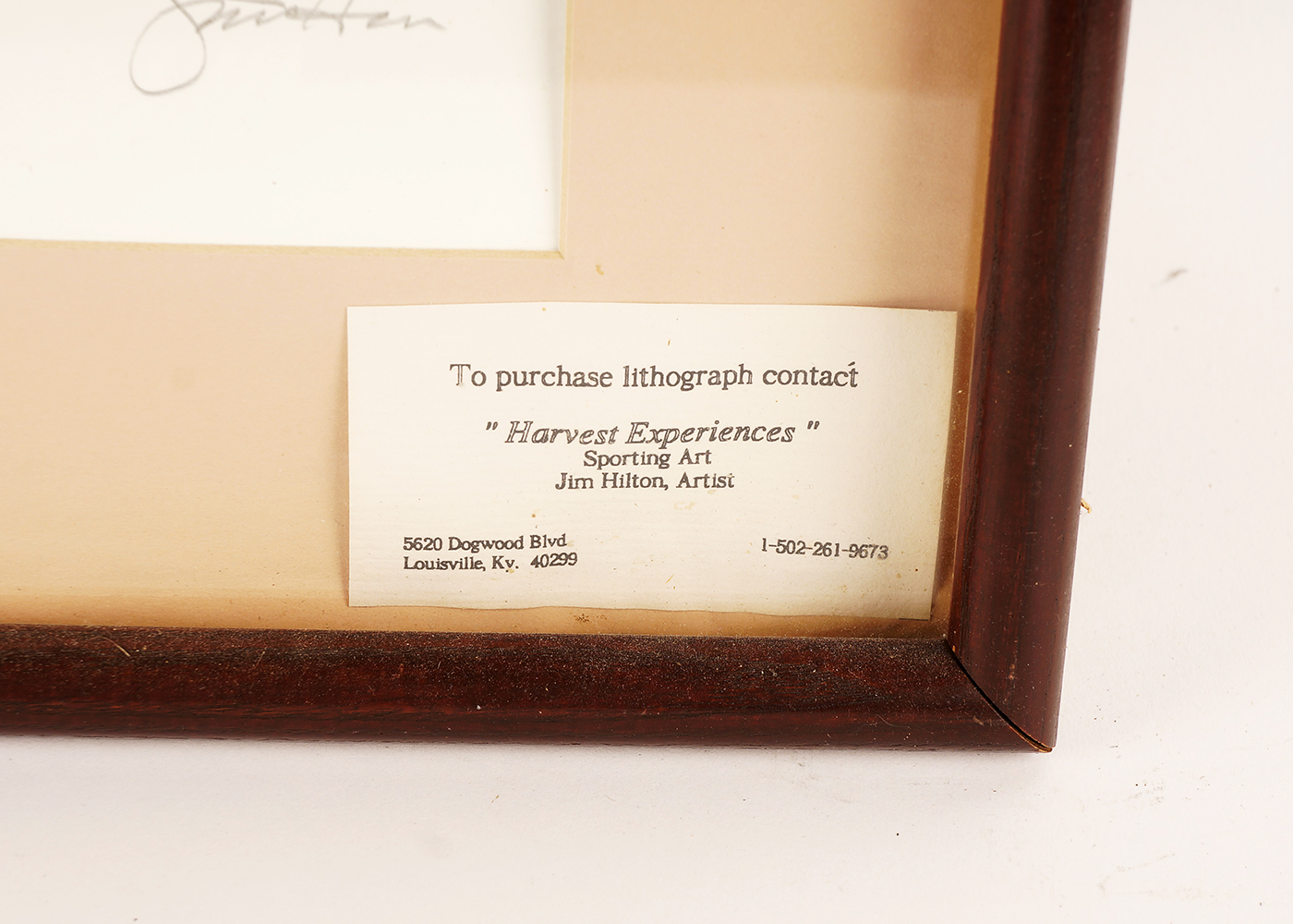 Framed Signed and Numbered Prints by Jim Hilton