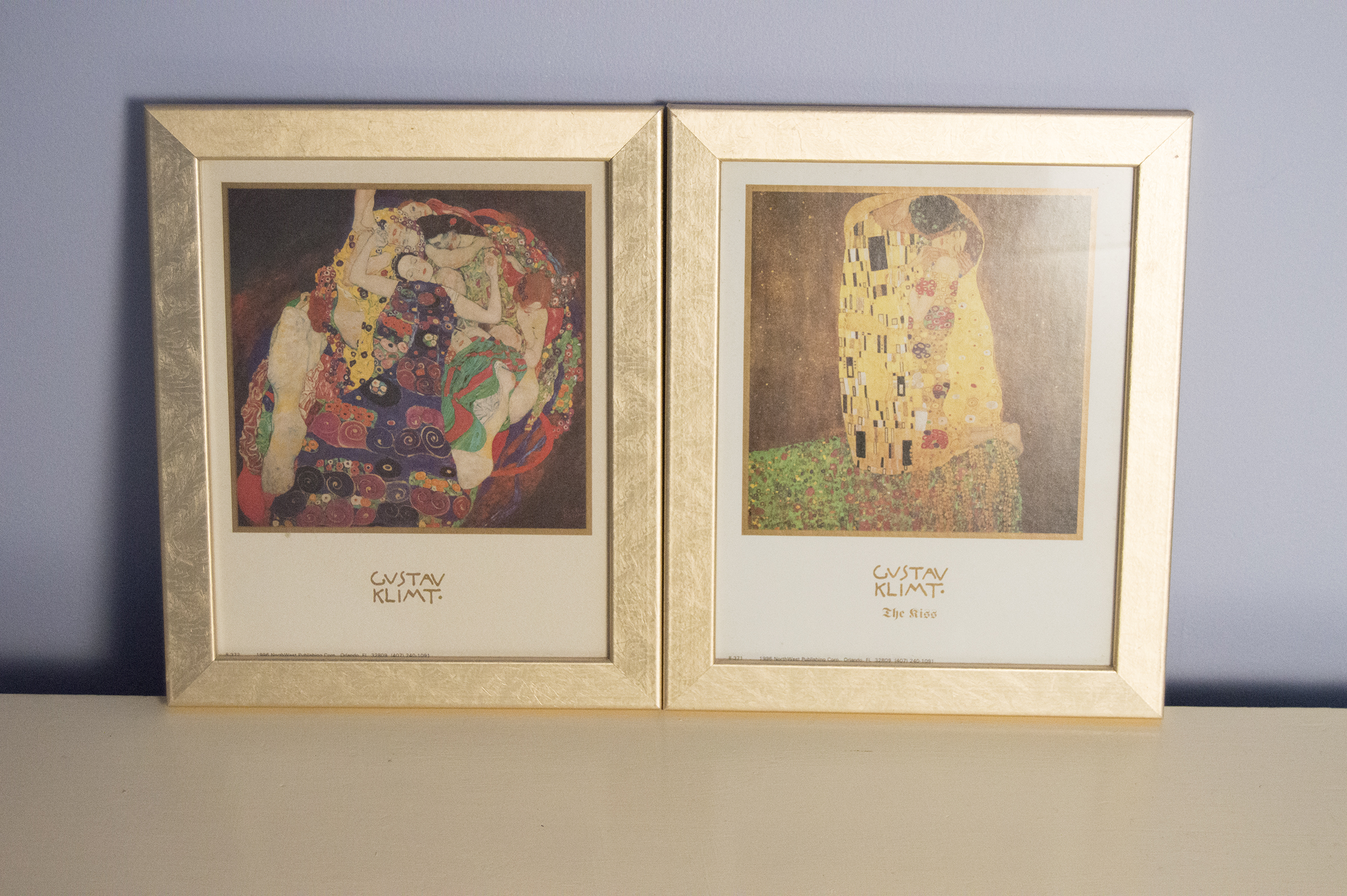 Pair of Small Gustav Klimt Offset Lithographs