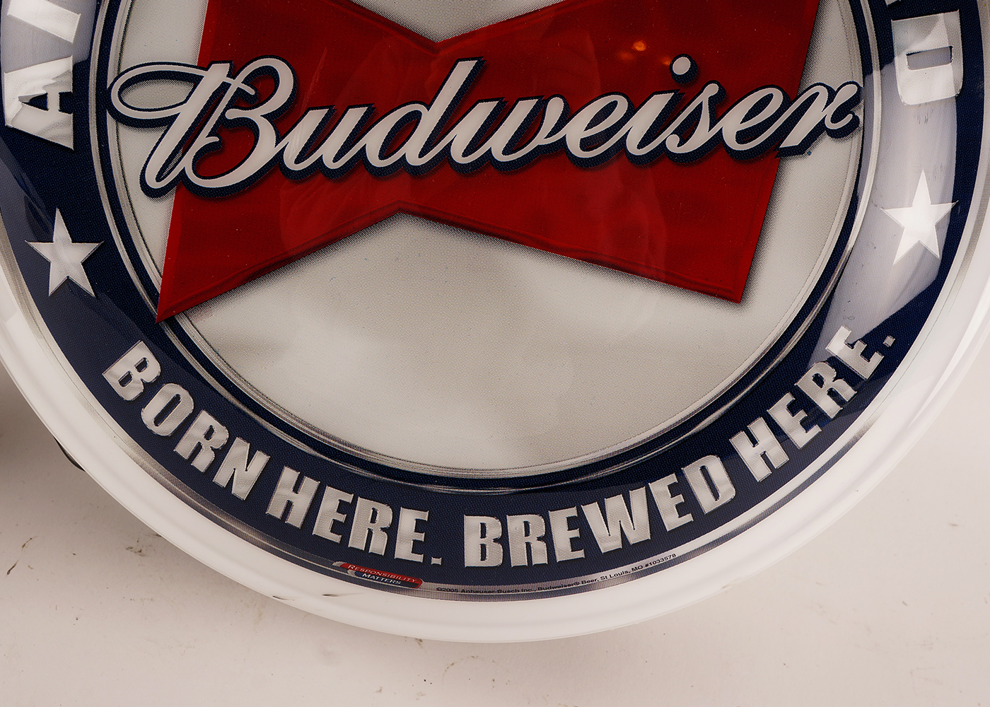 Budweiser Wall Mount Light Up Sign