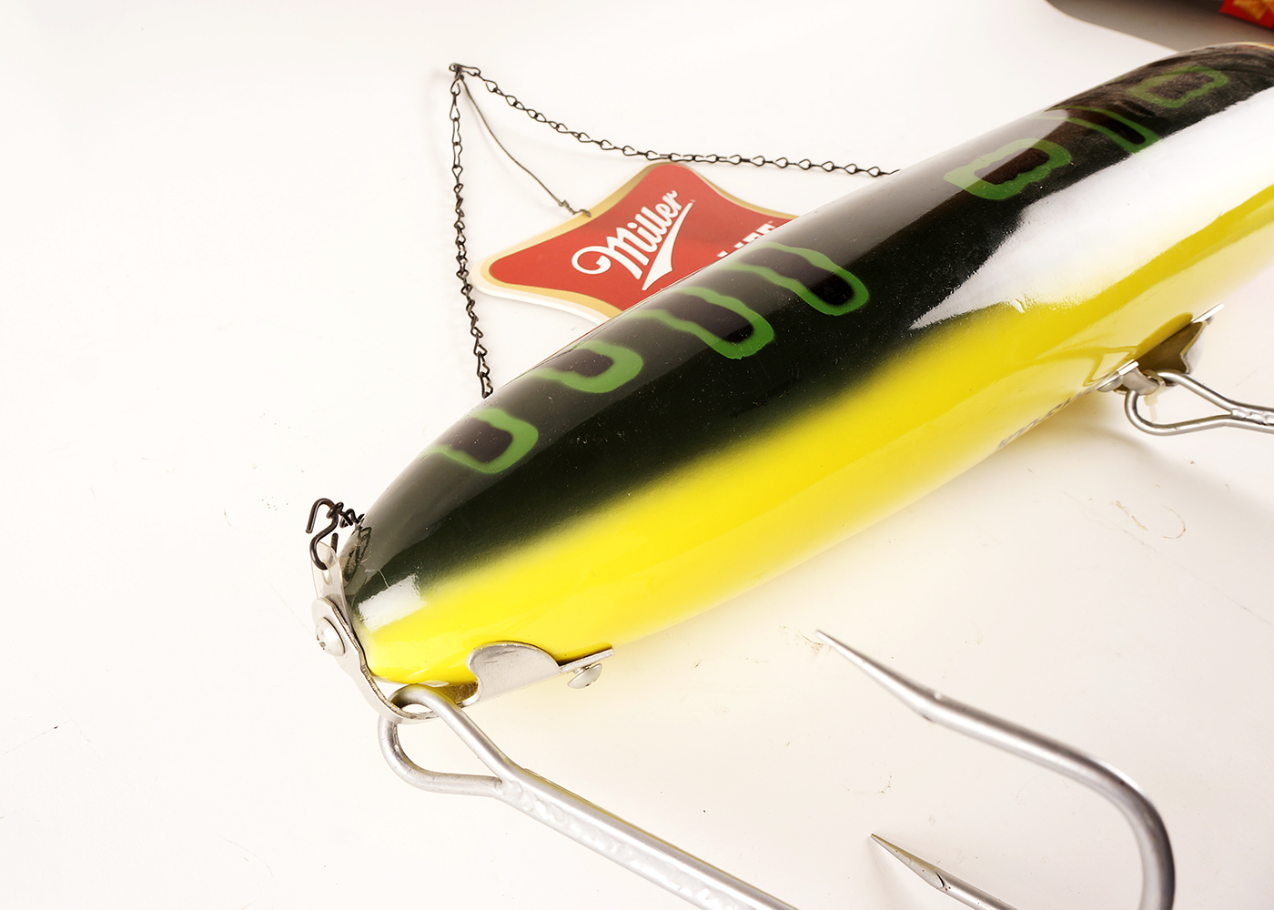 Miller High Life Lite and Heddon Lure Company Sign
