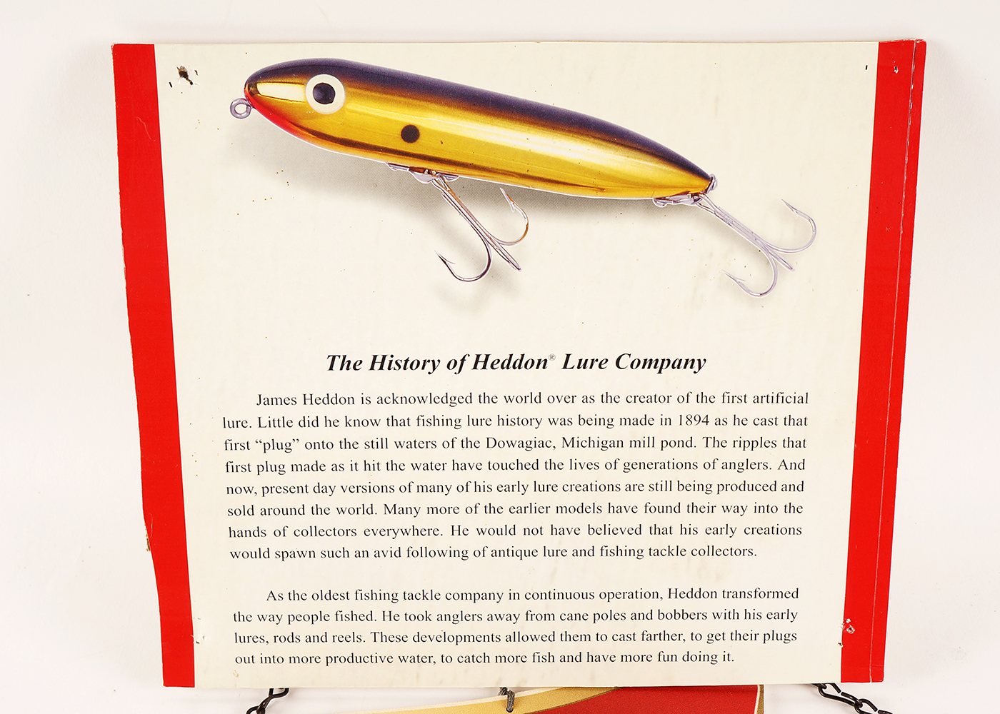 Miller High Life Lite and Heddon Lure Company Sign