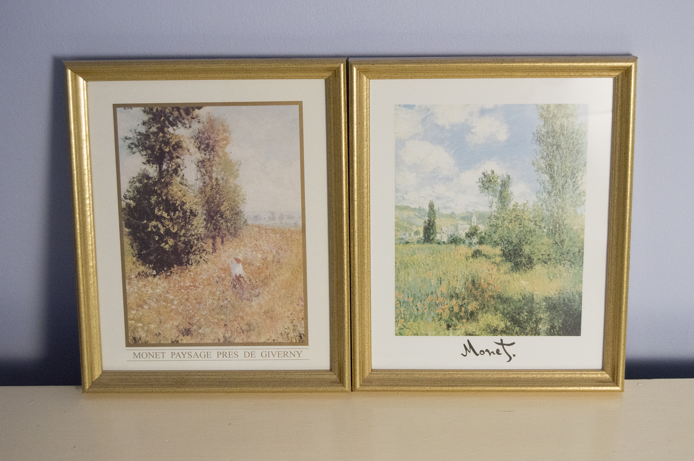 Pair of Monet Offset Liothgraphs