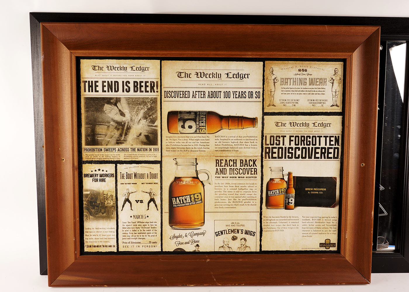 Advertisement Bar Mirrors