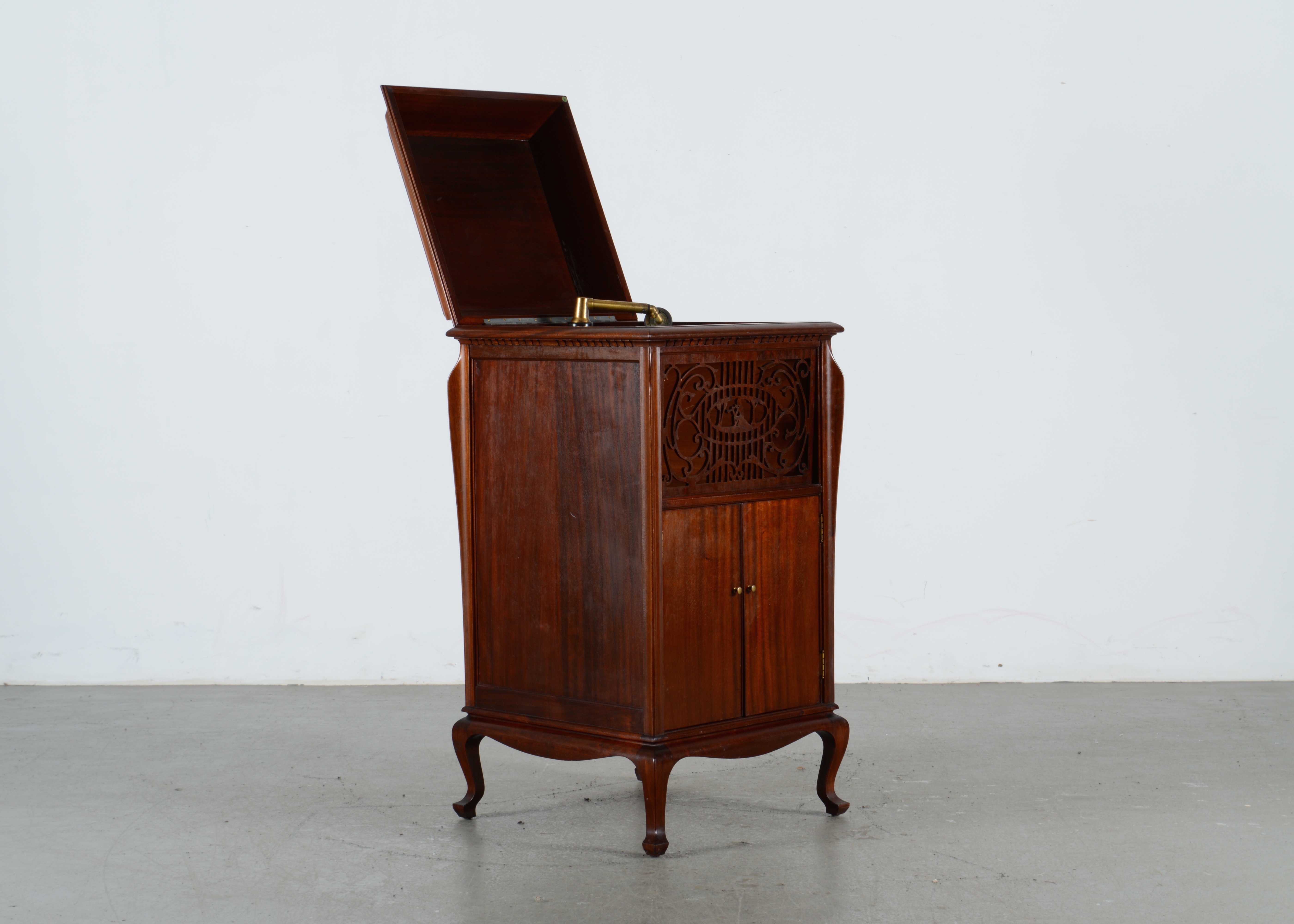 Vintage Mahogany Talking Machine by Melotone