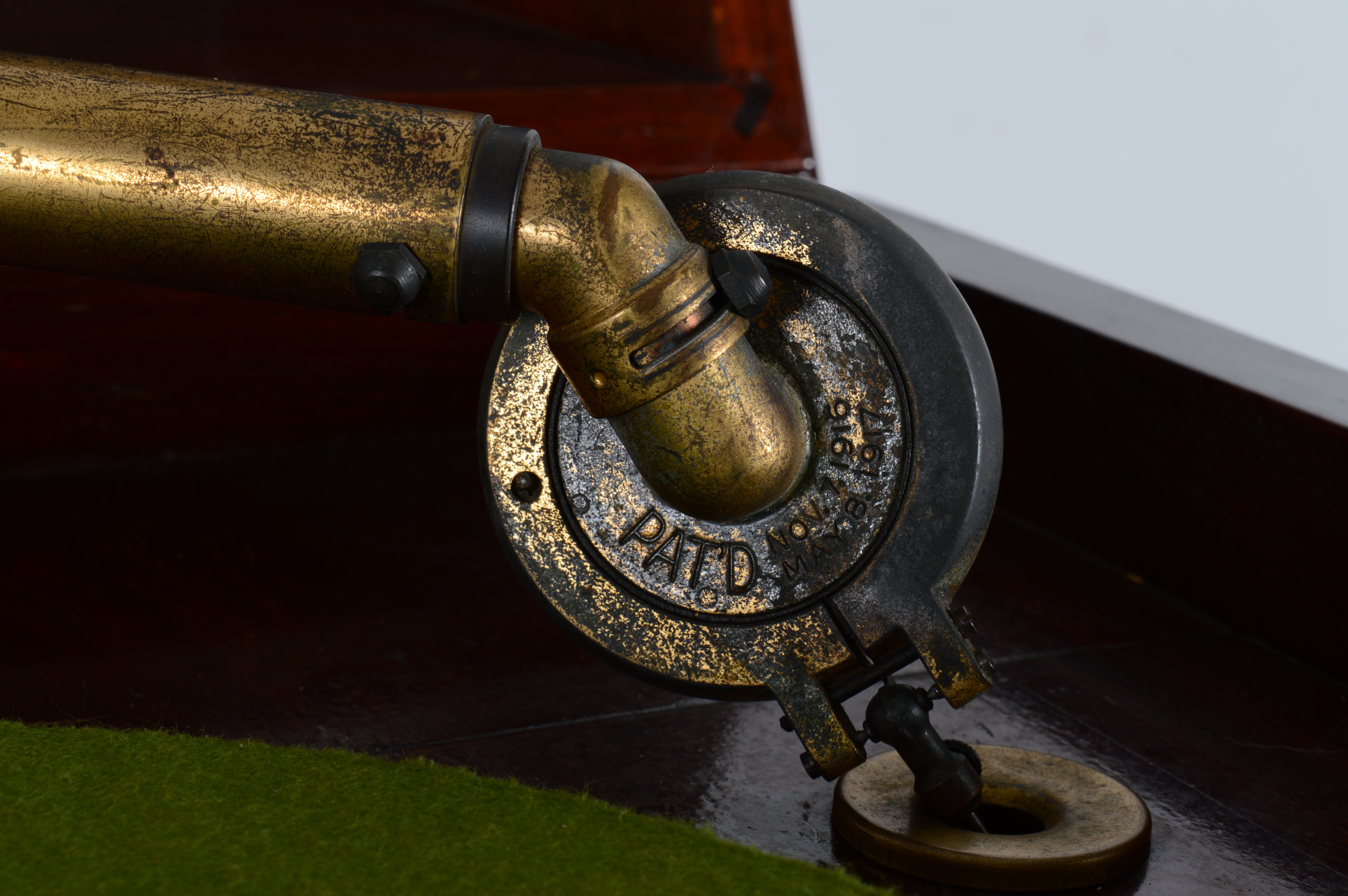 Vintage Mahogany Talking Machine by Melotone