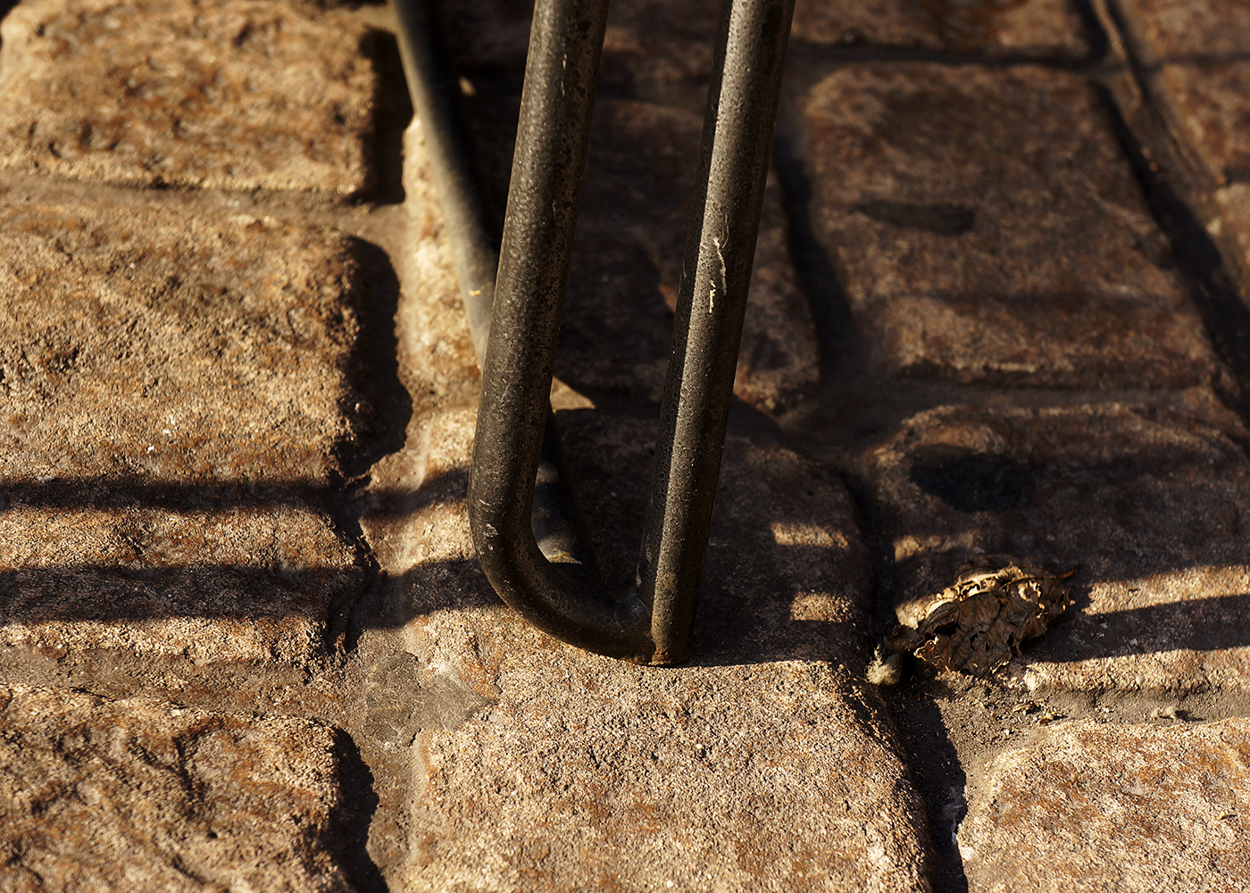 Set of Five Stacking Metal Patio Chairs