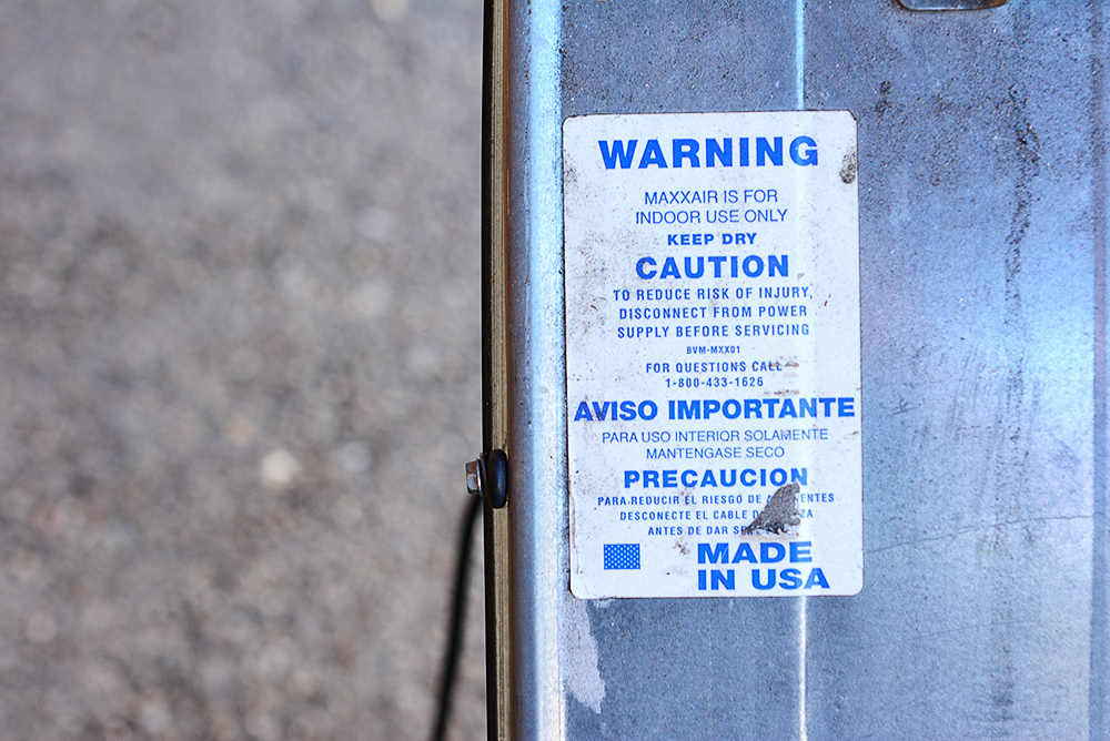 Large Industrial Fan by Maxxair