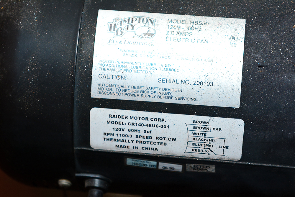 Hampton Bay Large Fan with Stand