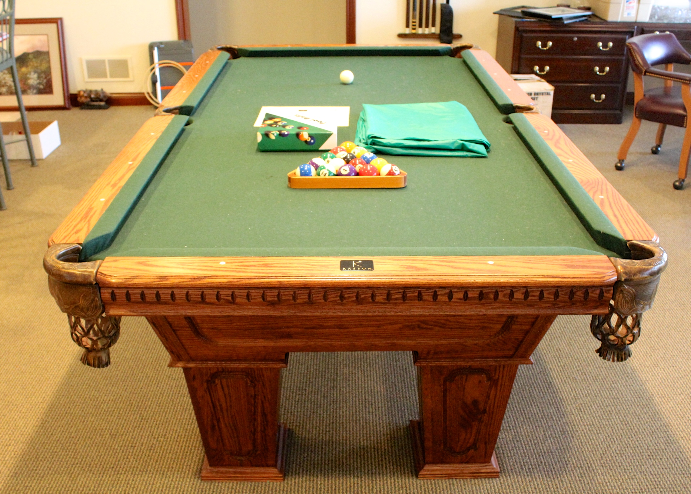 Kasson Oak Billiards Table