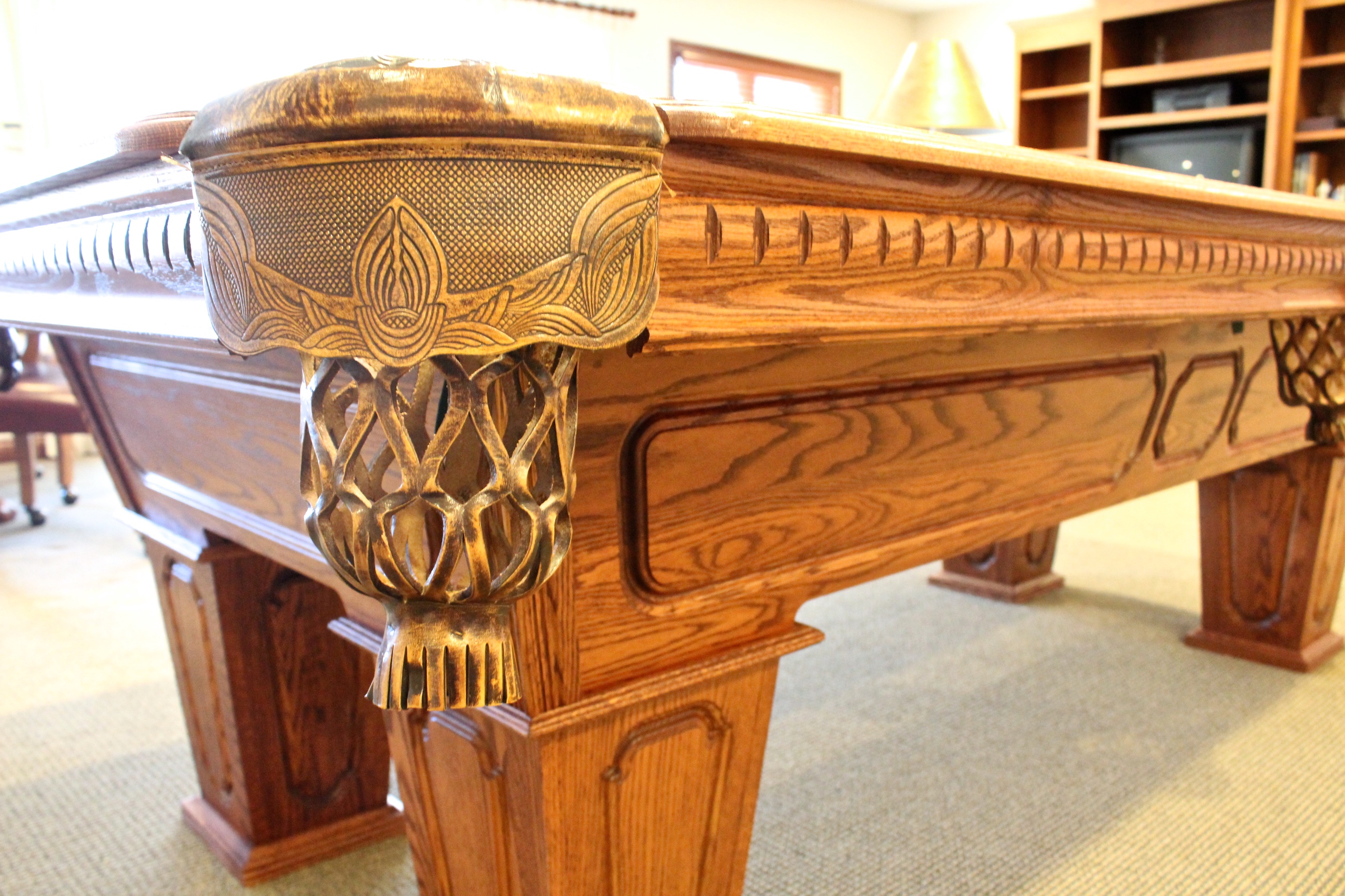 Kasson Oak Billiards Table