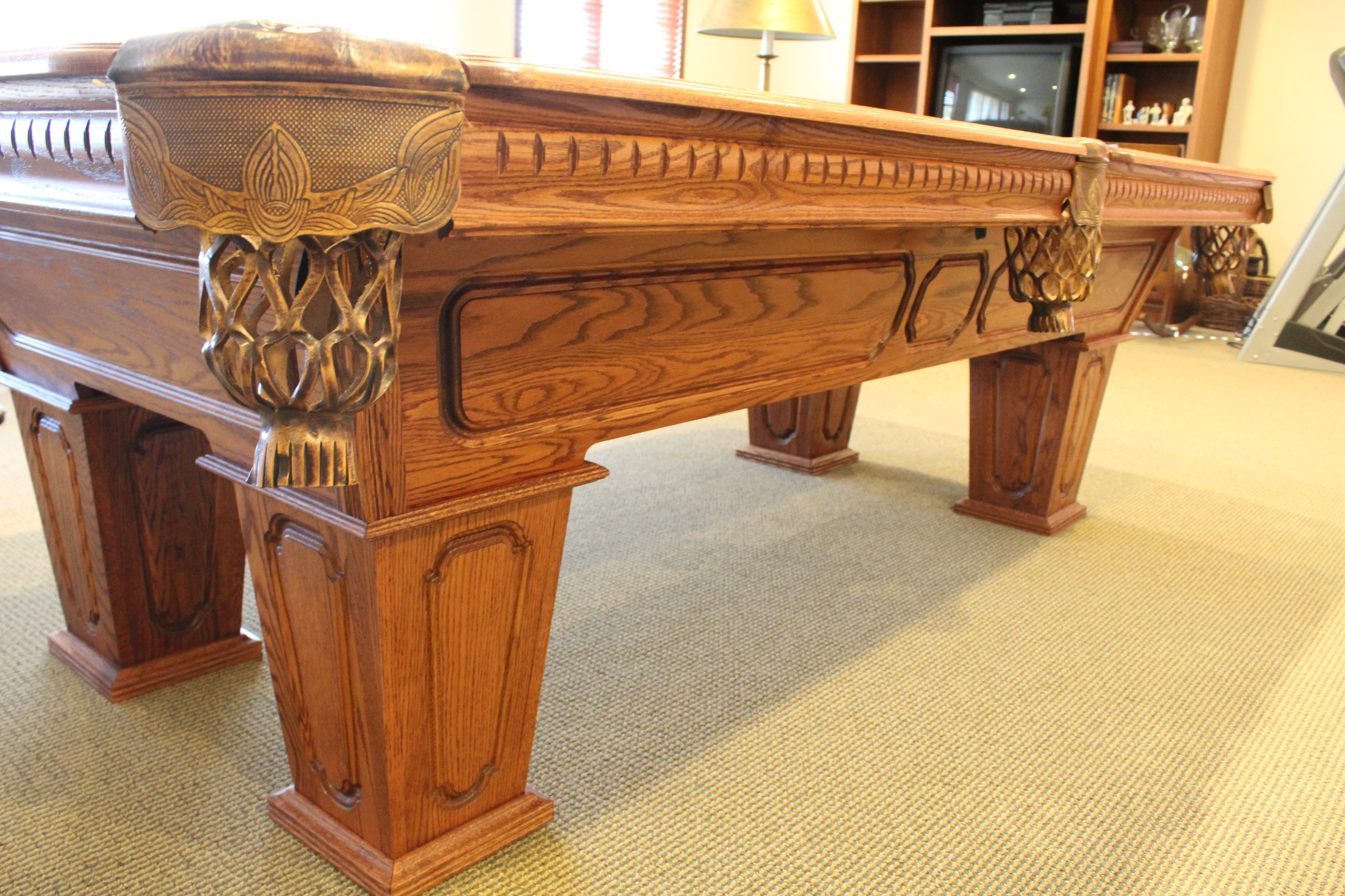 Kasson Oak Billiards Table