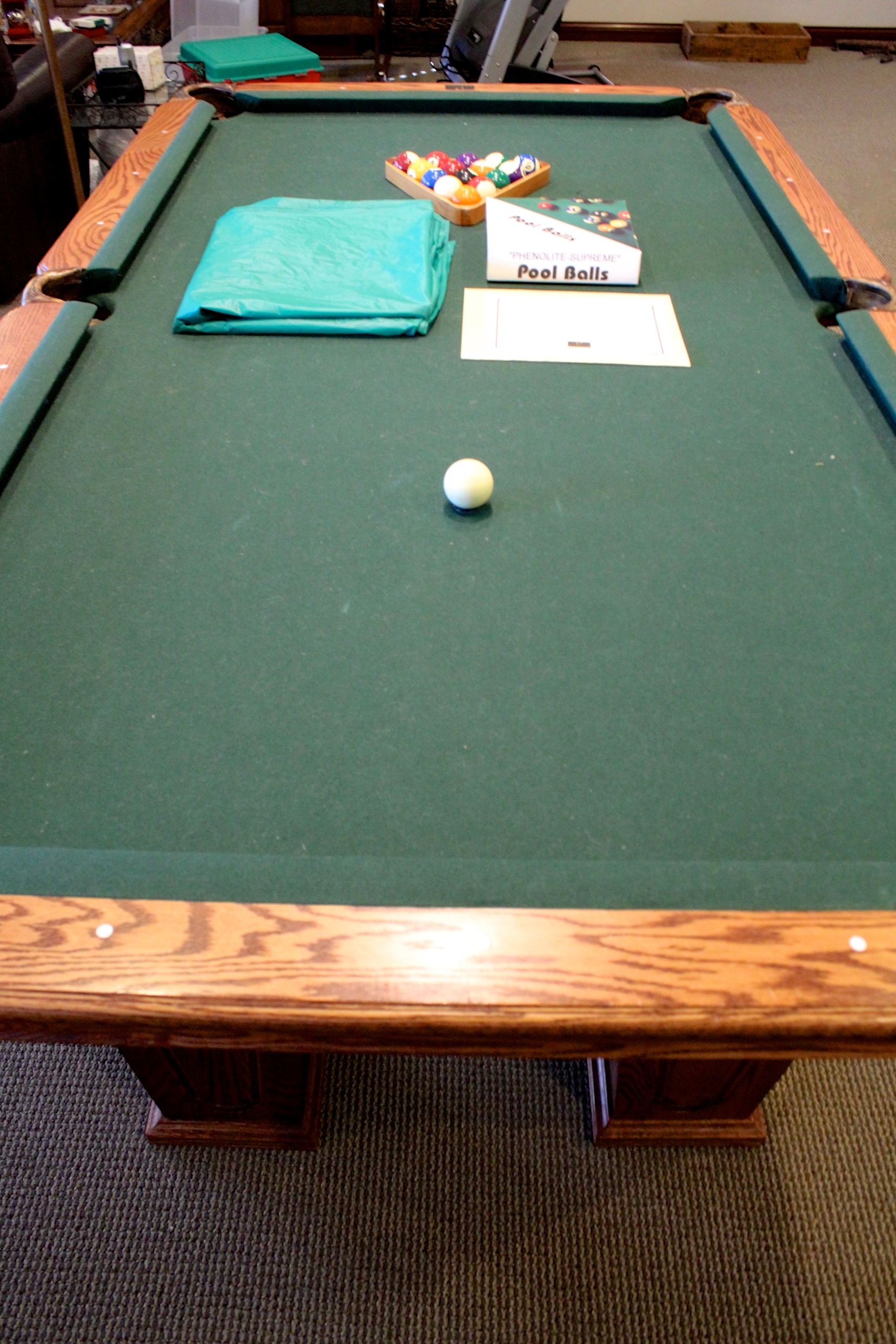 Kasson Oak Billiards Table