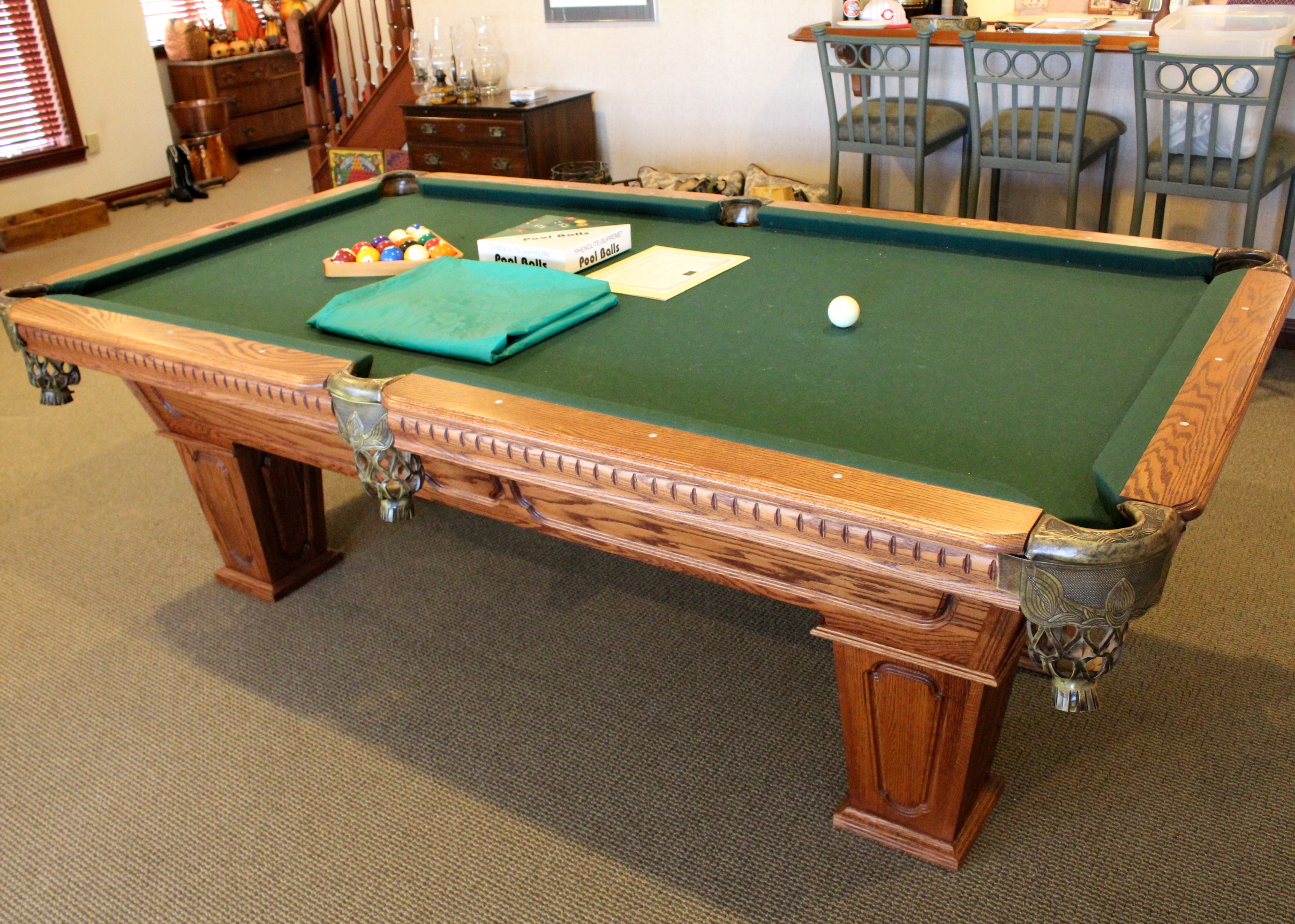 Kasson Oak Billiards Table