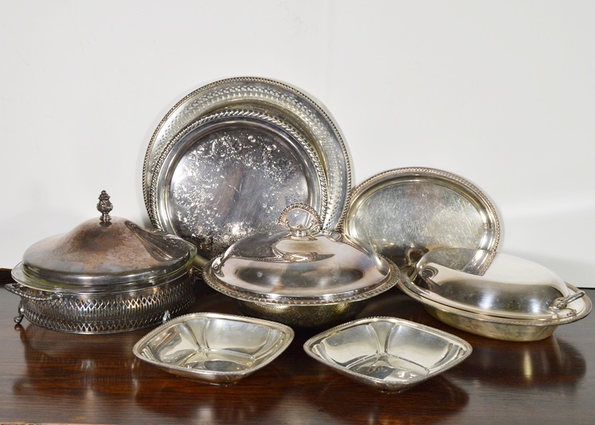 Assortment of Silver Plated Serving Items