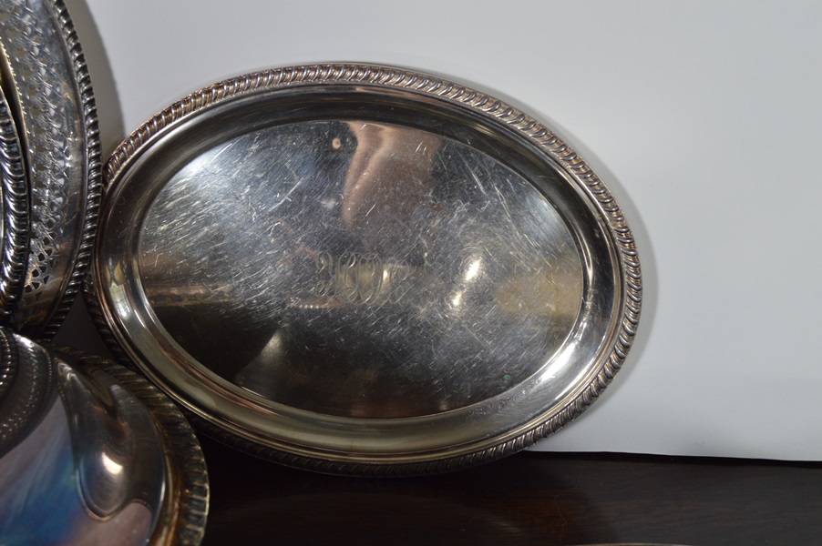 Assortment of Silver Plated Serving Items