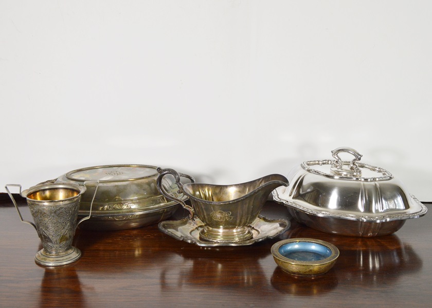 Assortment of Silver Plated Serving Items