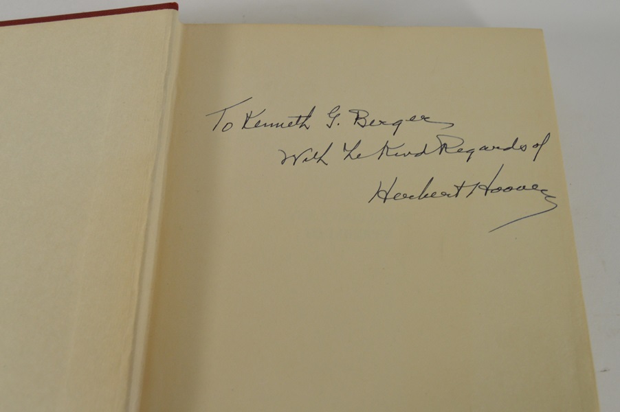 "The Challenge to Liberty" Signed by Author Herbert Hoover