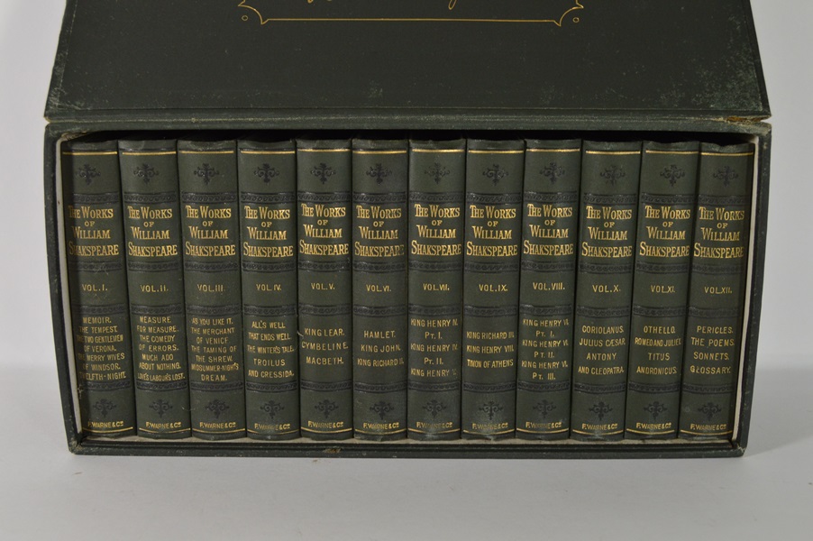 1893 The Works of William Shakespeare Boxed Set