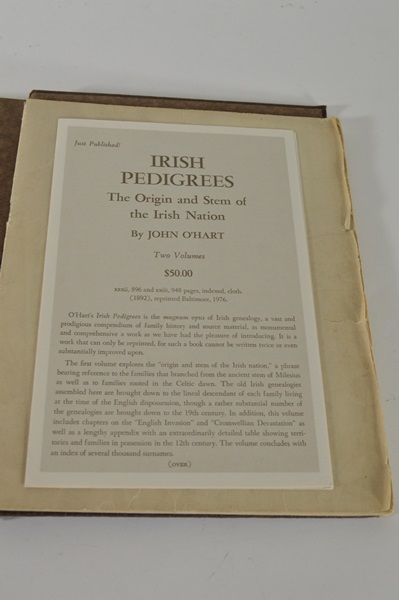 1930 Irish Heraldry and Irish Pedigrees Booklet