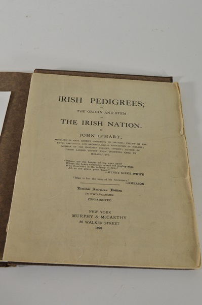 1930 Irish Heraldry and Irish Pedigrees Booklet