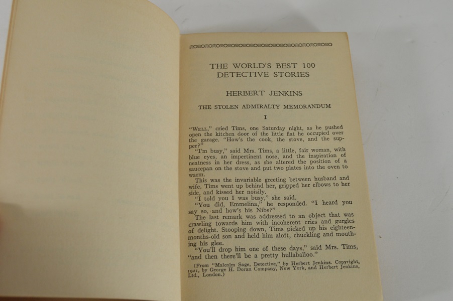 Ten Volumes The World's Best One Hundred Detective Stories