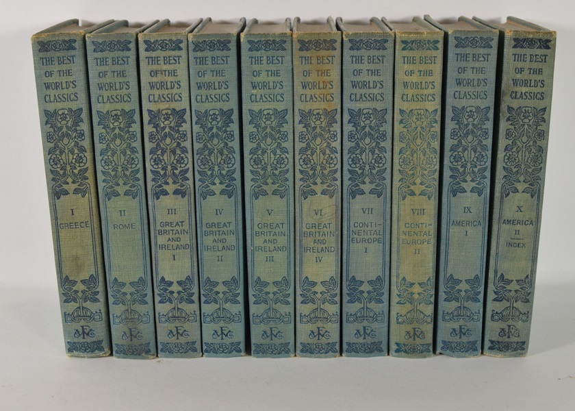 1909 Ten Volumes The Best of the Worlds Classics