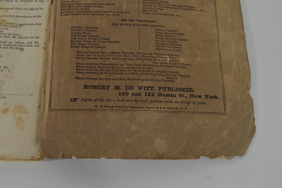 1859 De Witt's Special Report