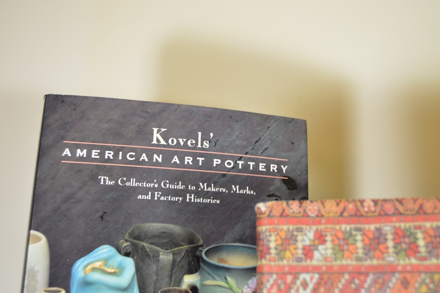 Assortment of Art Pottery and Antique Collector Books