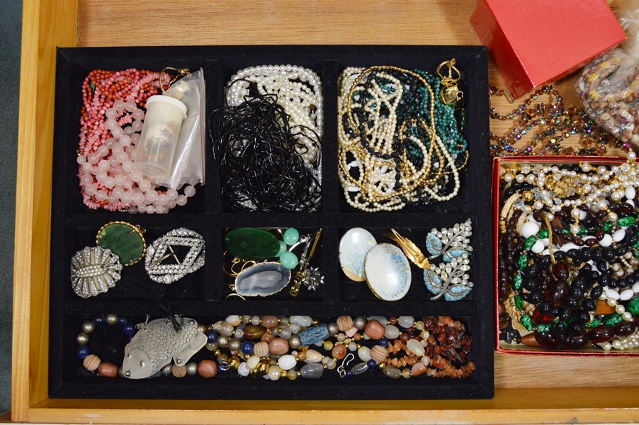 Assortment of Vintage Costume Jewelry