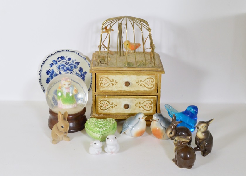 Assortment of Decorative Items and Figurines