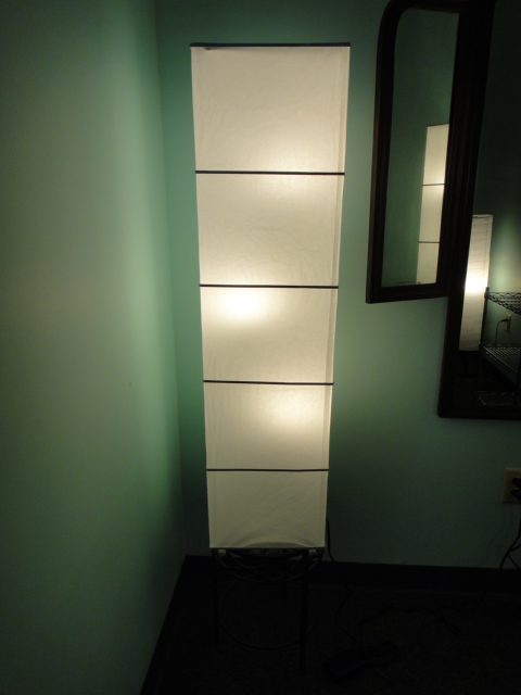 Modern Japanese Floor Lamp with Squre Paper Shade