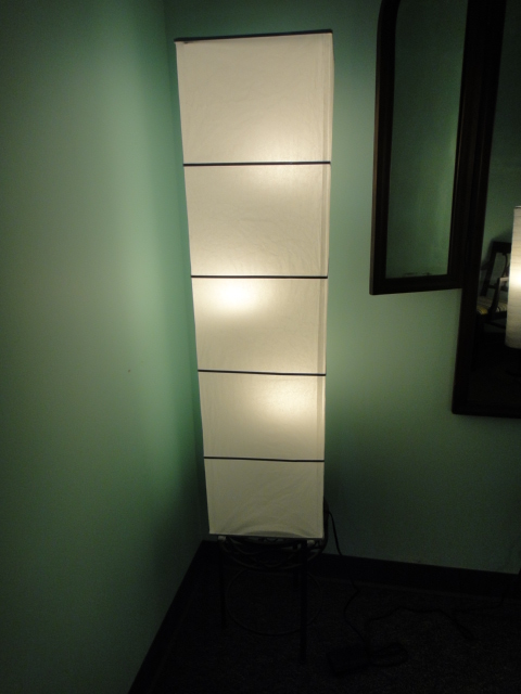 Modern Japanese Floor Lamp with Squre Paper Shade