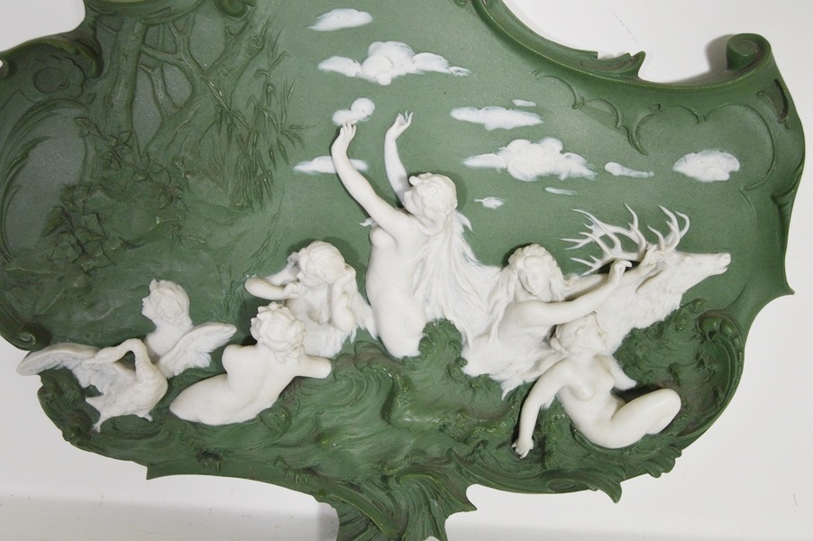 Volkstedt Germany Jasperware Wall Plaque