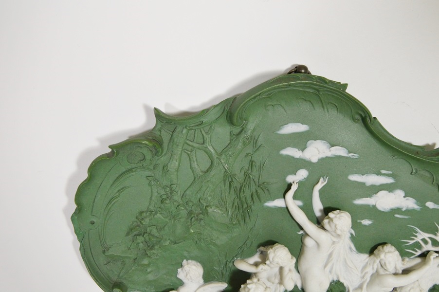 Volkstedt Germany Jasperware Wall Plaque