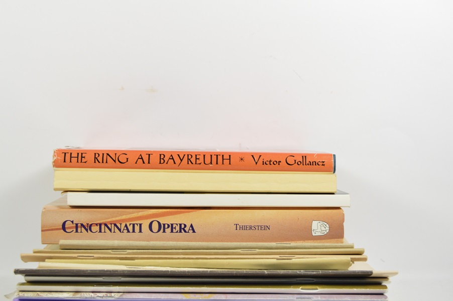 Assortment of books on Opera