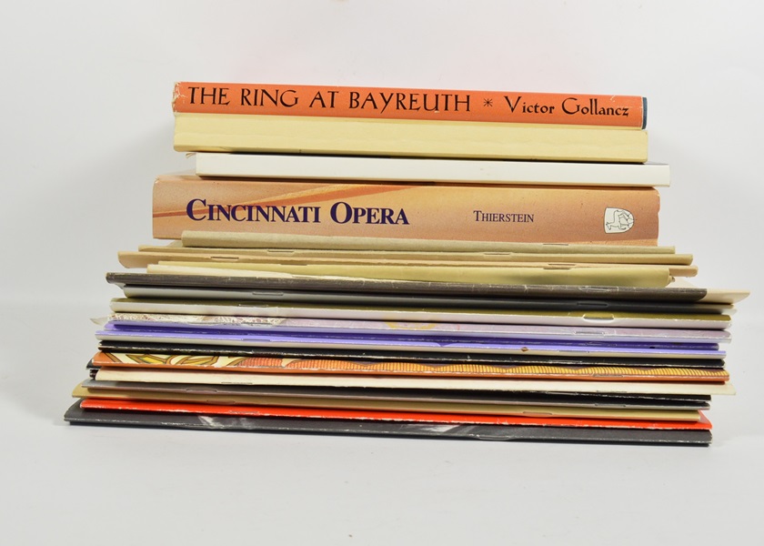 Assortment of books on Opera