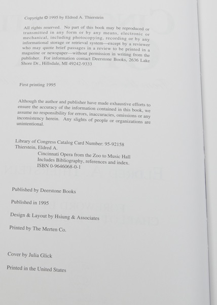 Assortment of books on Opera