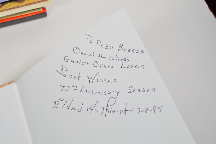 Assortment of books on Opera