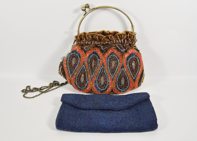Two Vintage Beaded Handbags
