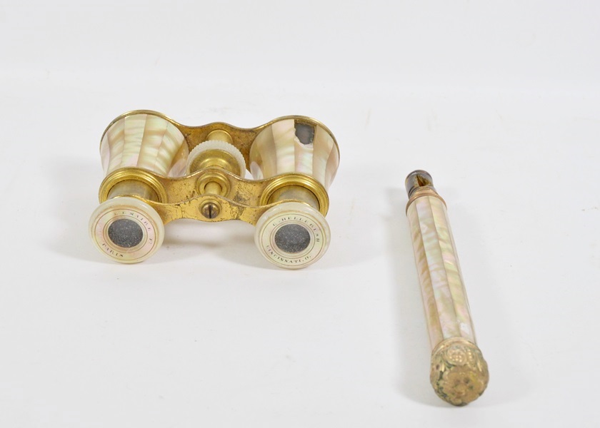 Antique LeMaitre Mother of Pearl Opera Glasses