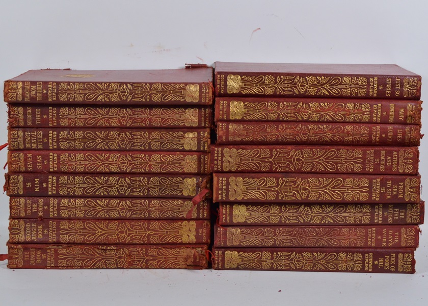 Sixteen 1909 Rudyard Kipling Books