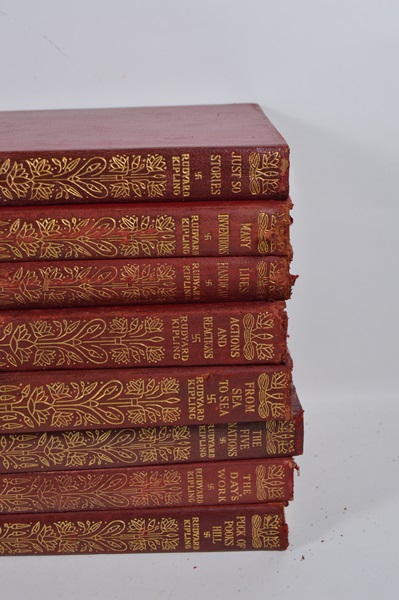 Sixteen 1909 Rudyard Kipling Books